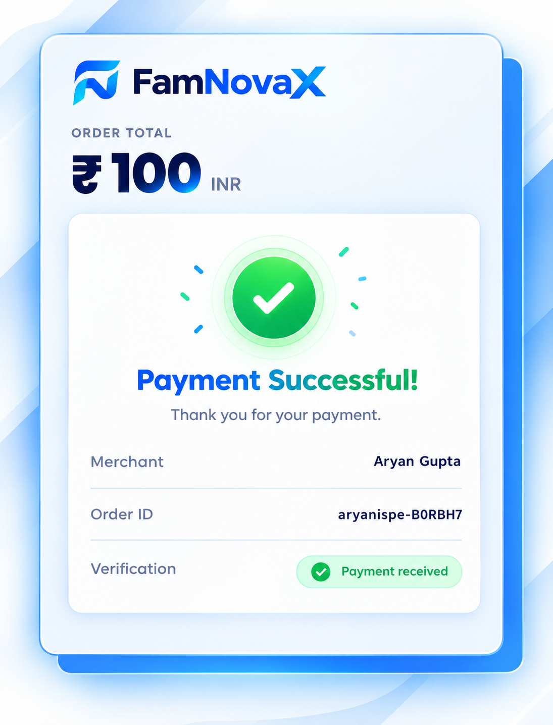 Payment Confirmed